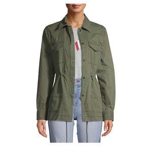Women Army Jacket Print Love Green Military Utility Streetwear Plus Size 3X